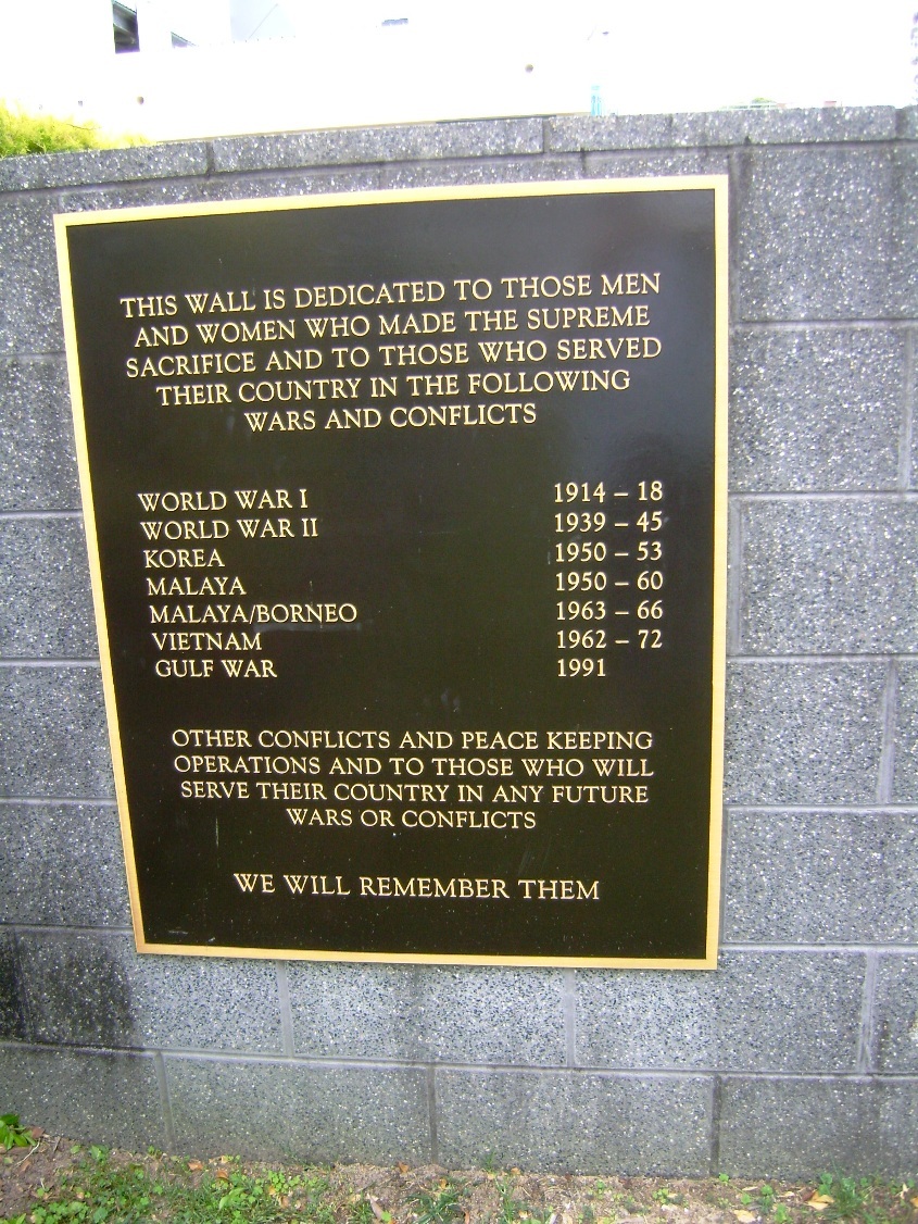 The Coffs Harbour Cenotaph, February 2012