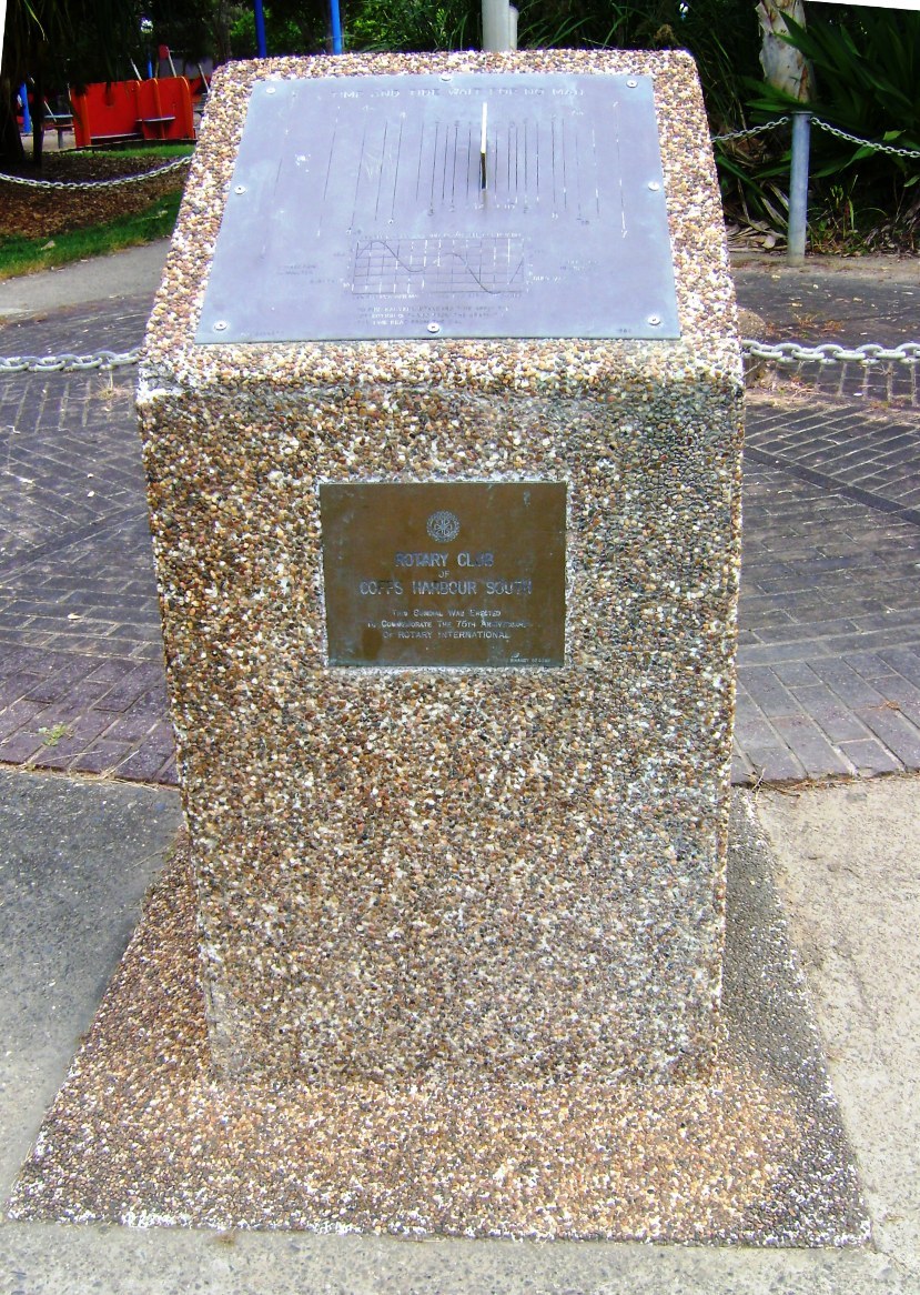 Memorial commemorating the Rotary Club's 75th anniversary, February 2012