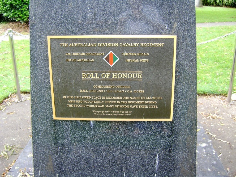 Memorial at the R.S.L. Park, February 2012