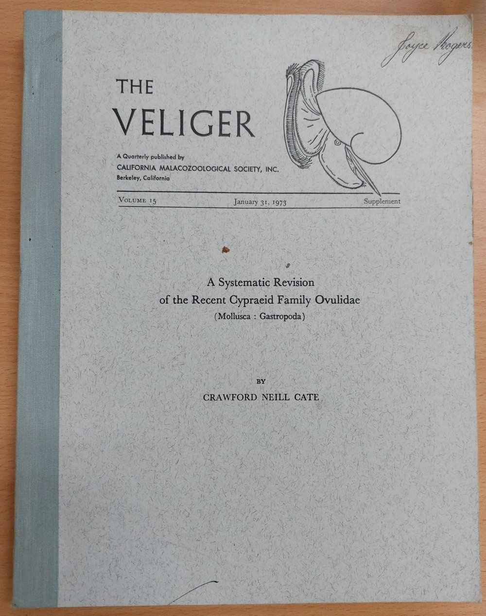 The Veliger: A Systematic Revision of the Recent Cypraeid Family Ovulidae (Mollusca : Gastropoda)
