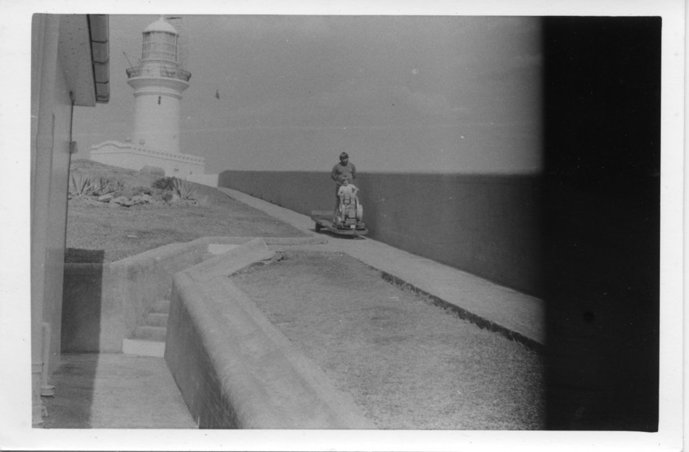 At play on South Solitary Island, early 1970s