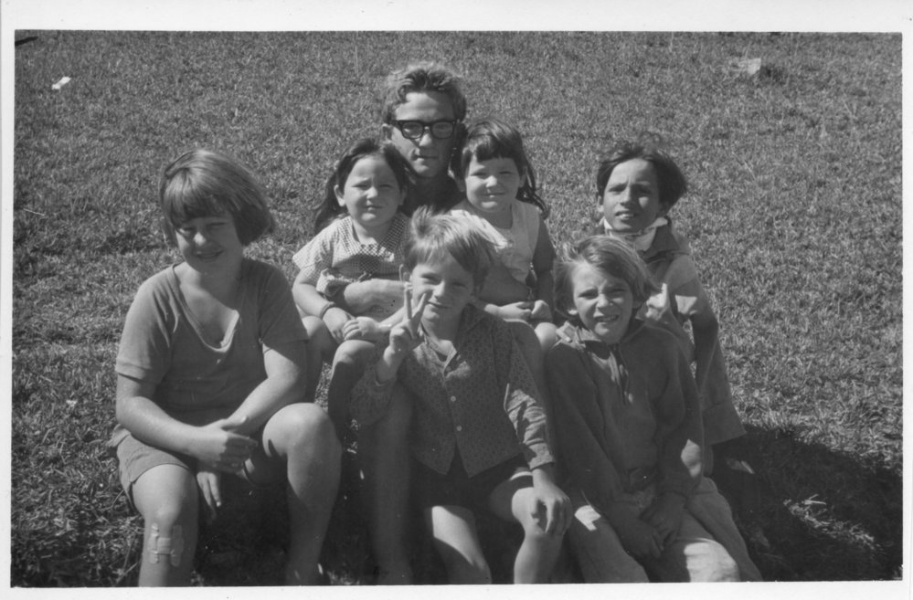 Lightkeeper families on South Solitary Island, early 1970s