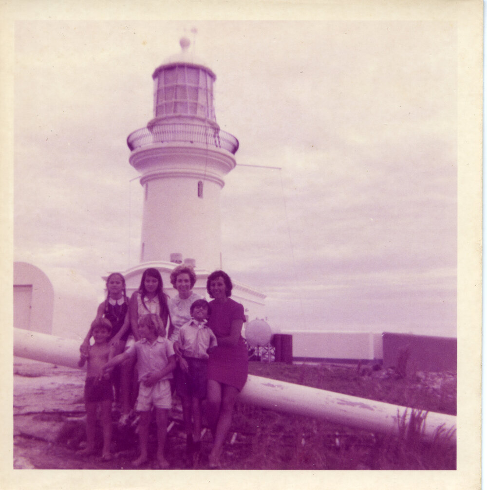 The Ross family on South Solitary Island, 5 June 1973