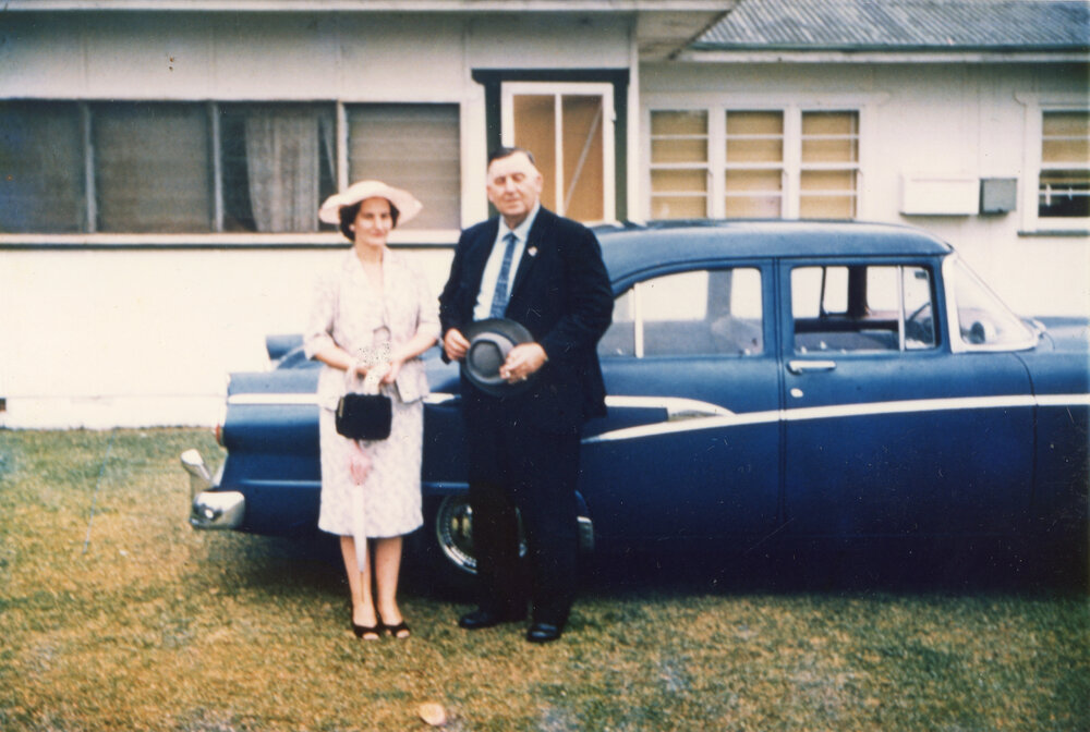 Harry Bailey with daughter Dulcie Pitman at 41 Gordon Street