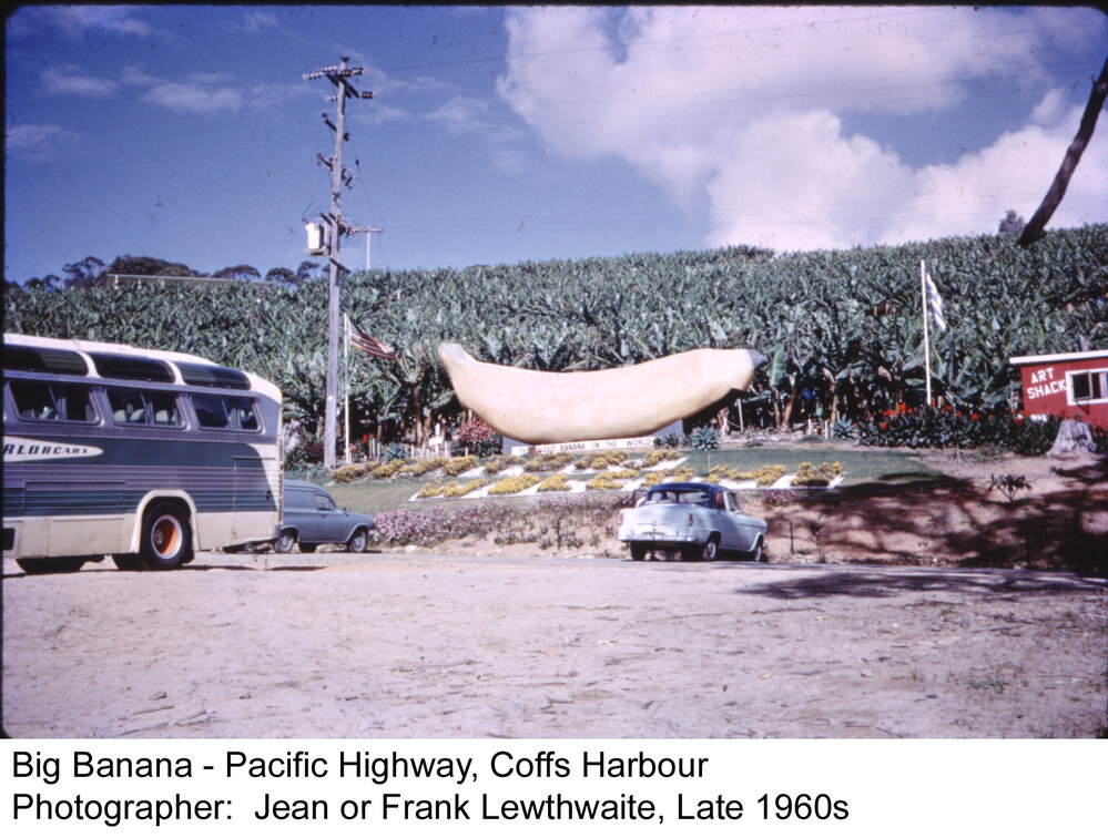 The Big Banana beside the Pacific Highway, late 1960s