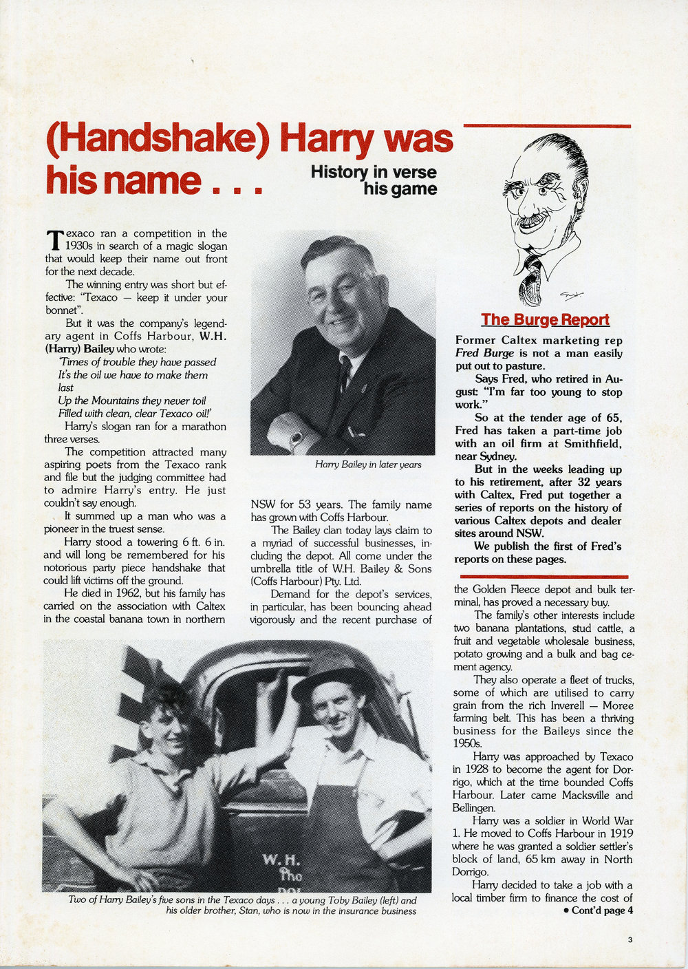 (Handshake) Harry was his name, November 1981
