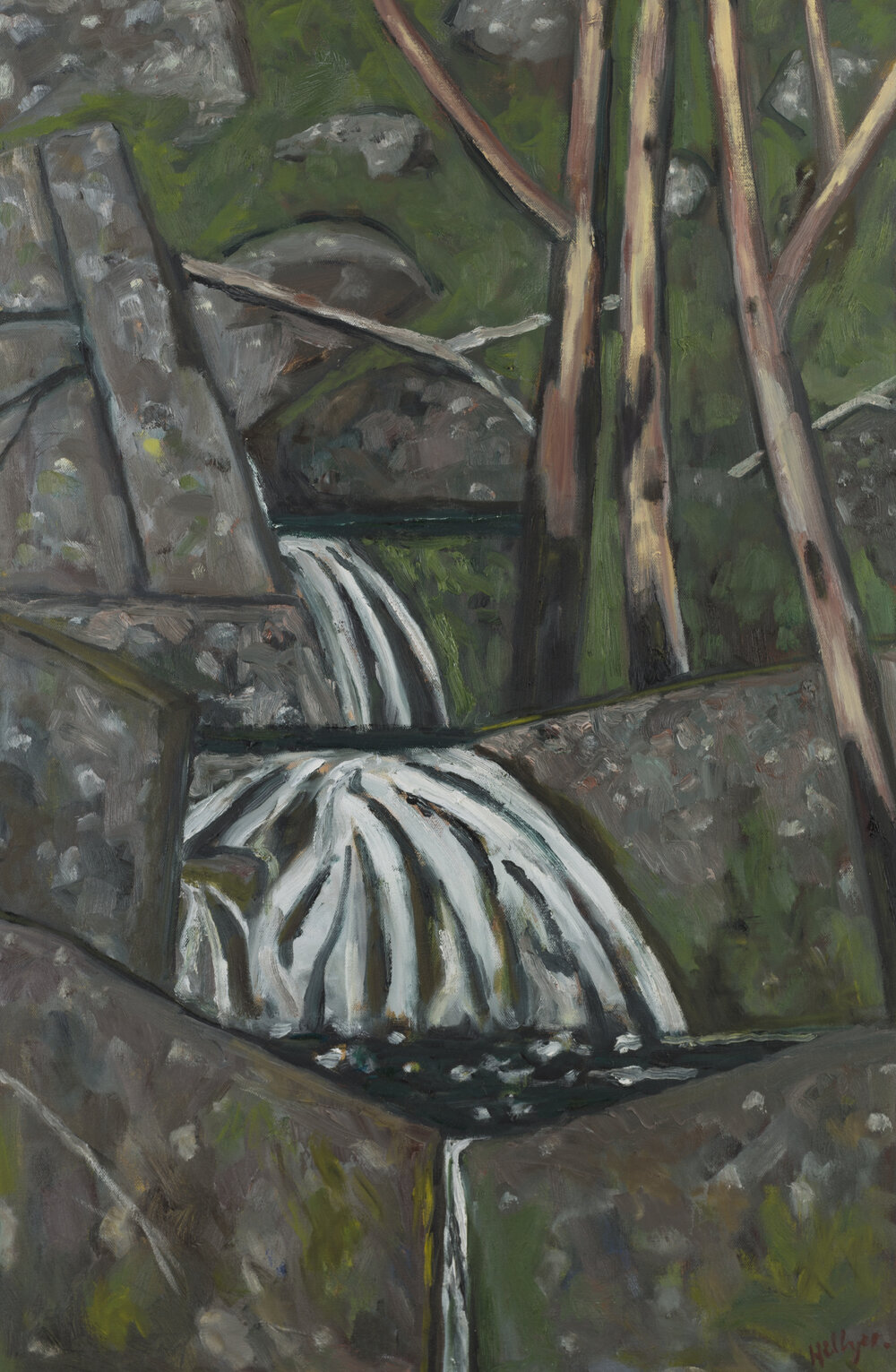 Ebor landscape with waterfall