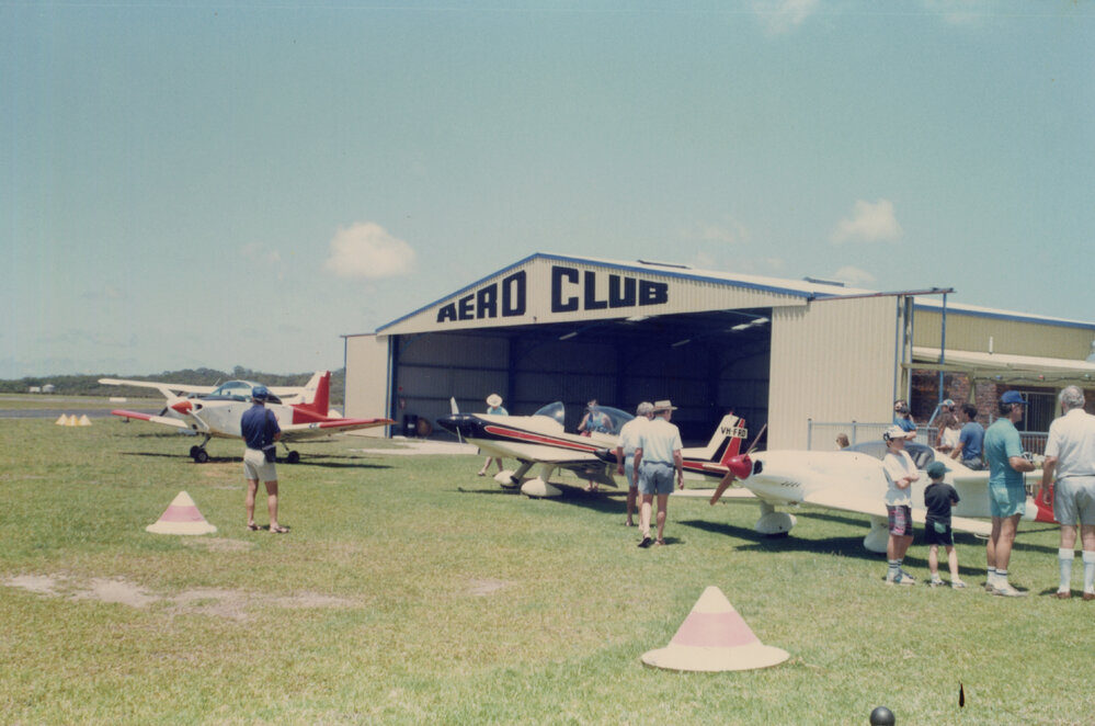 Aero Club display prepared for a visit by Russian pilots, 1 January 1992