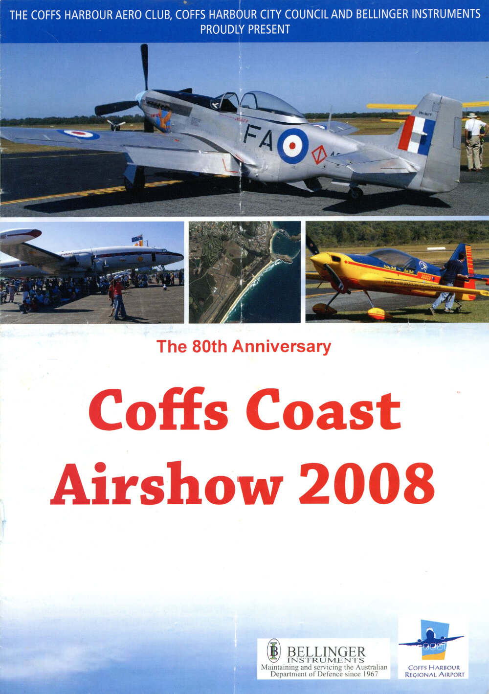 Programme for the 80th Anniversary Coffs Coast Airshow 2008