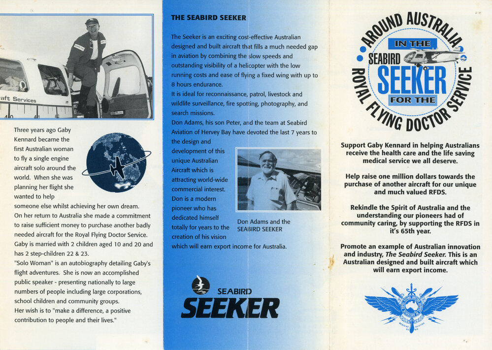 Brochure promoting the Royal Flying Doctor Service around Australia fundraiser, 1993