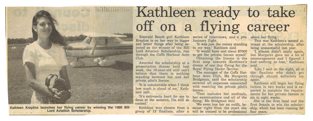 Australian Women Pilots Association - Coffs Harbour pilots - scrapbook