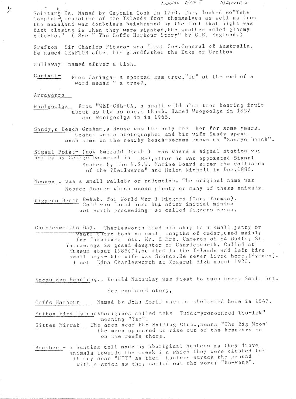 Local government names