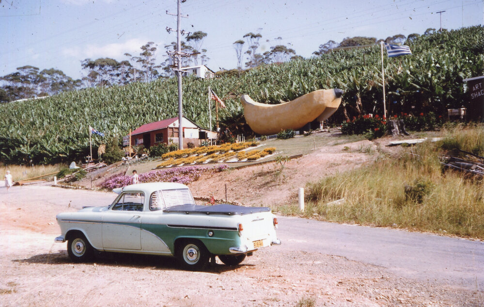 Gloria Eeley at the Big Banana, mid 1960s