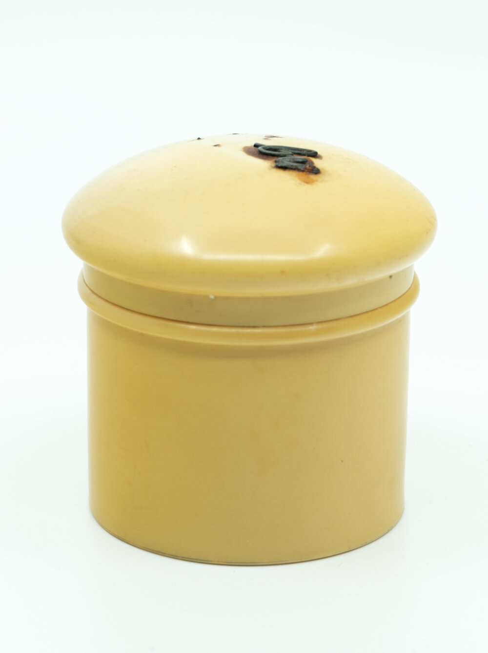 Cosmetic Jar with two Powder Puffs