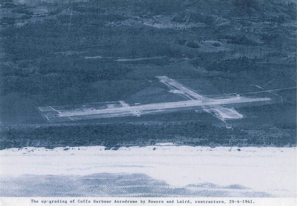 View of the upgraded Coffs Harbour Aerodrome, 29 April 1941