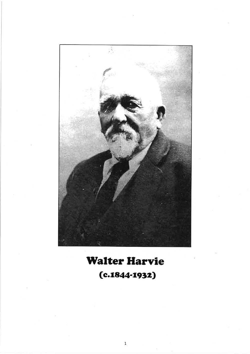 Walter Harvie c.1844 - 1932