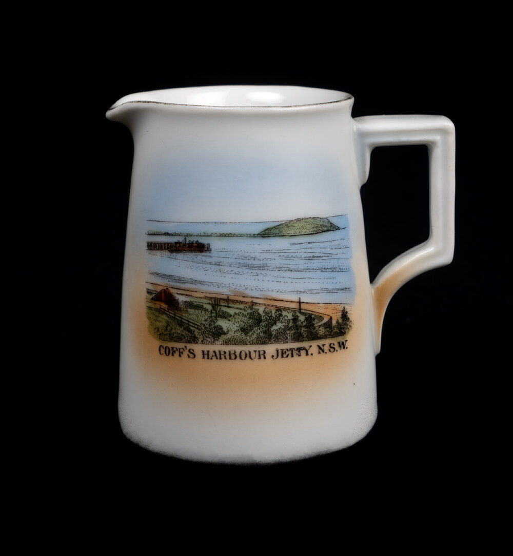 Souvenir milk jug