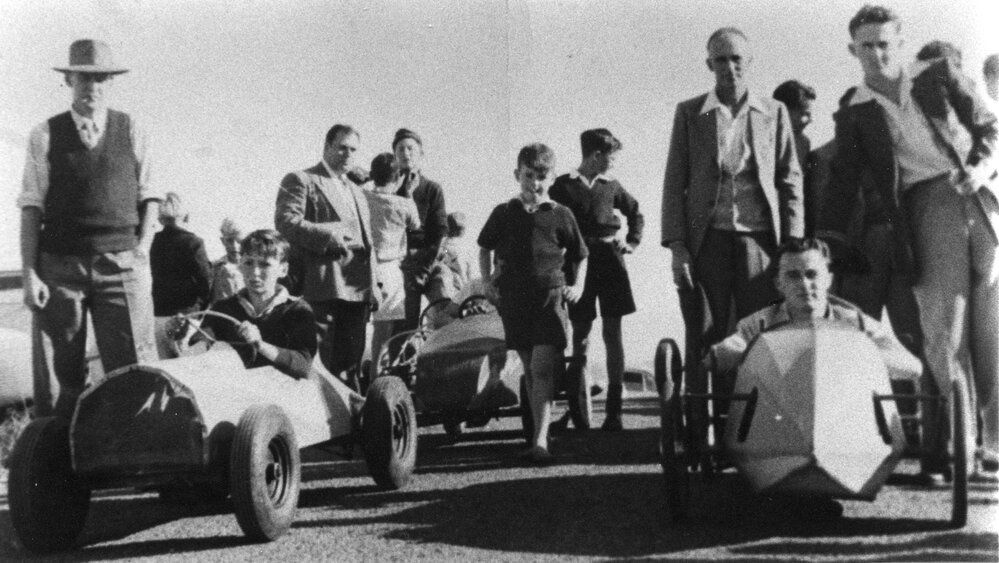 The second Billy Cart Derby at Coffs Harbour Jetty, June 1951