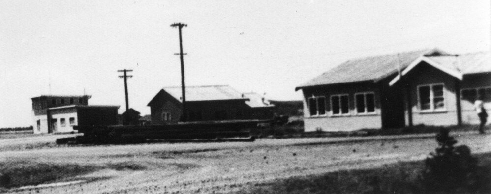 The waterside workers' amenities buildings near the Jetty