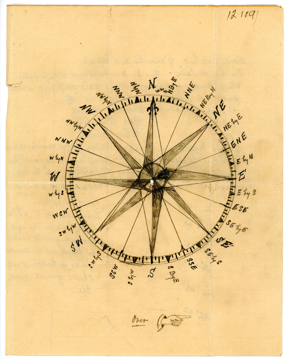 Maritime chart and notes