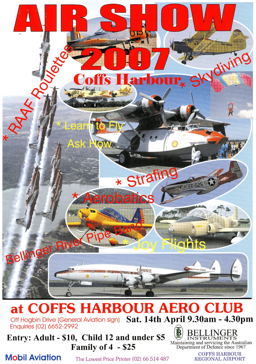 Flyer for the 2007 Air Show