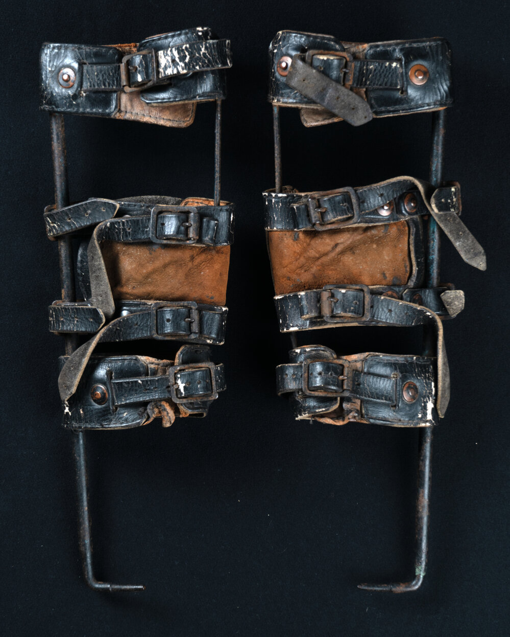Pair of leg braces, 1950s