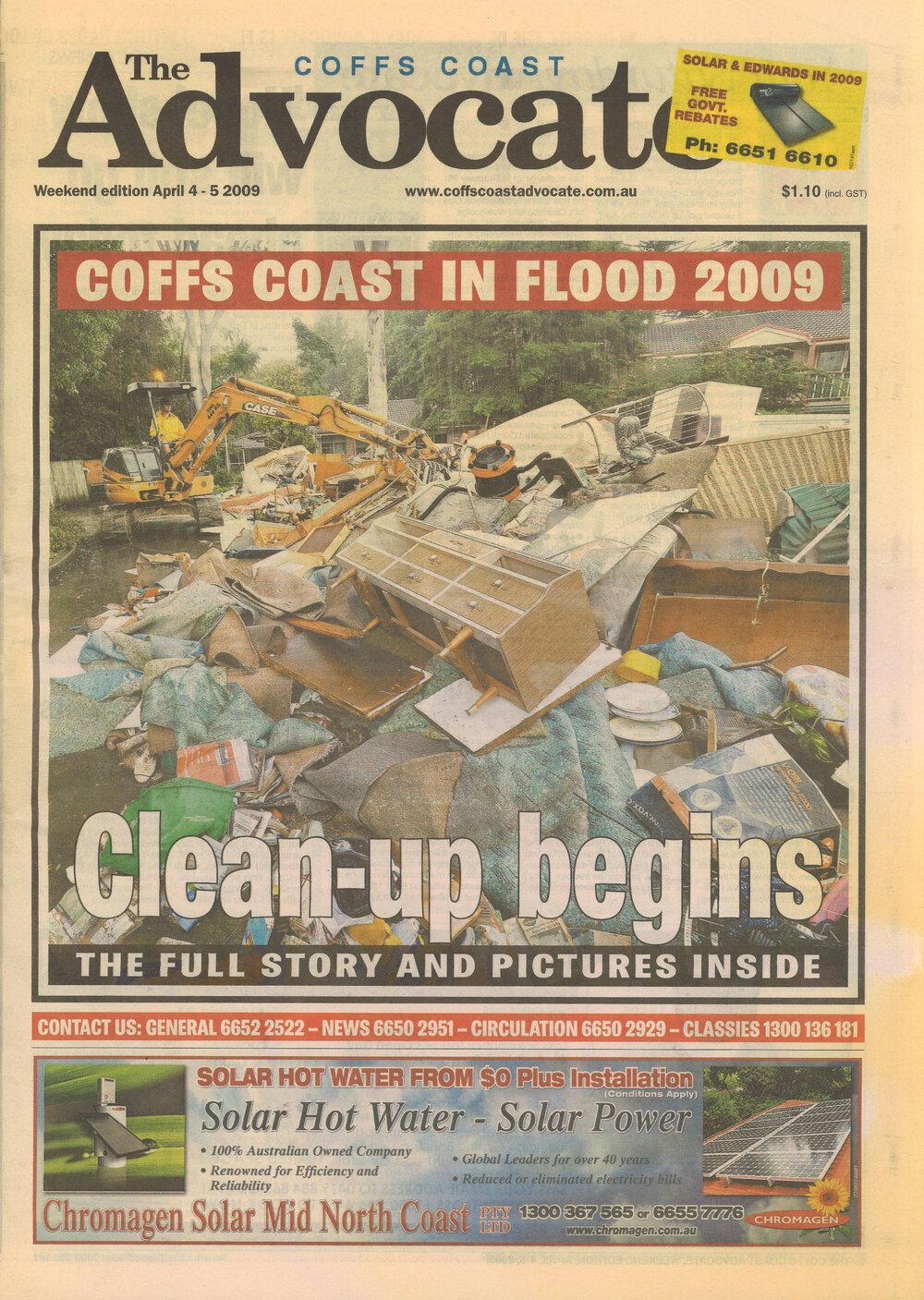 Coffs Coast Advocate, Saturday &amp; Sunday 4-5 April 2009