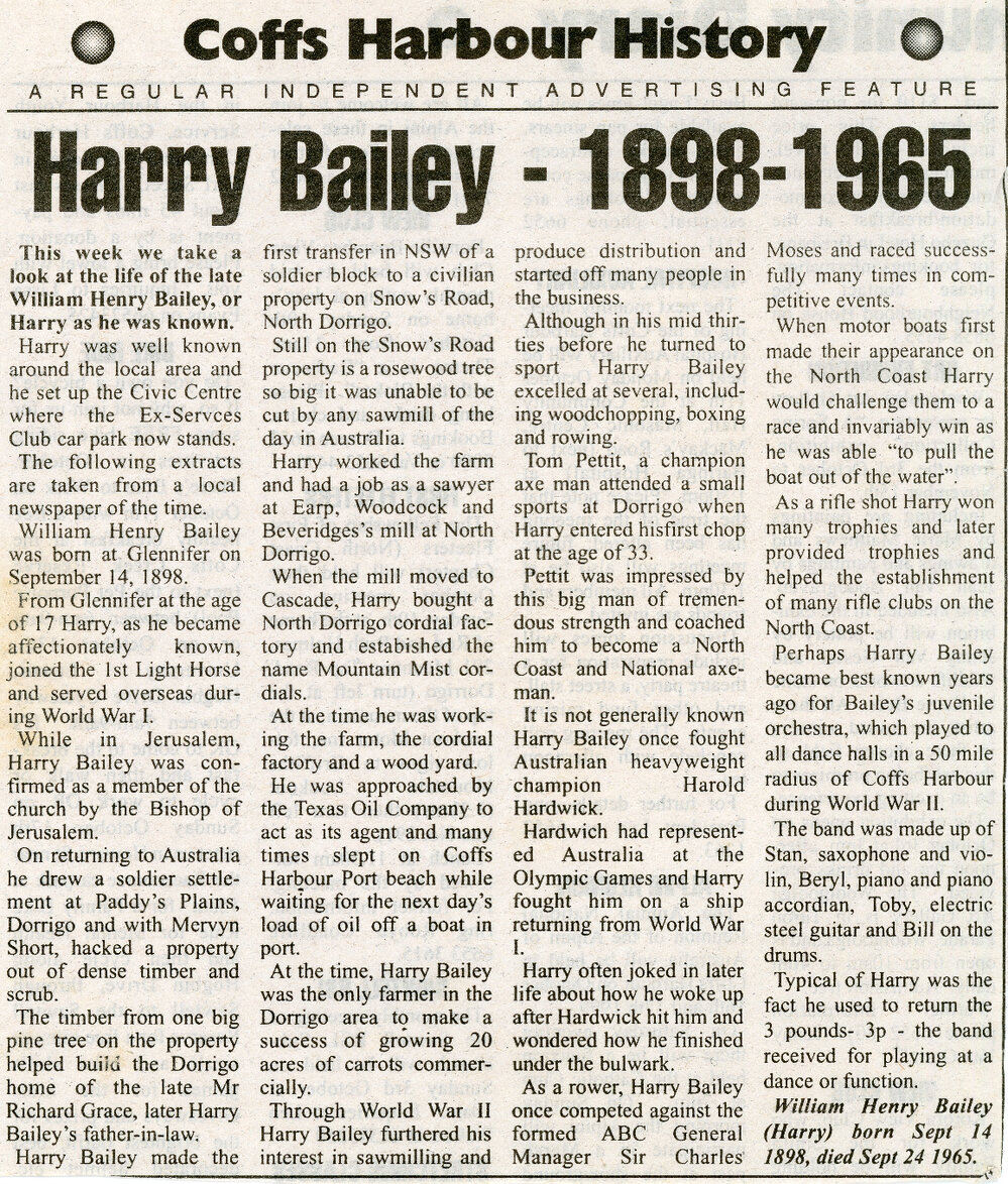 Harry Bailey : 1898-1965