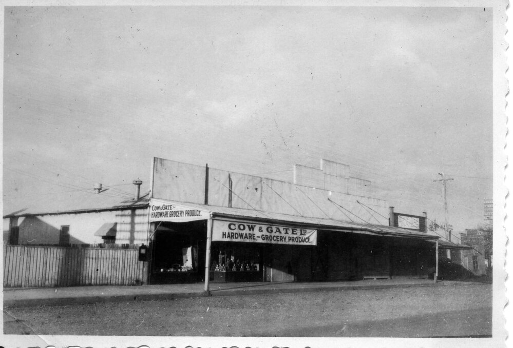 The Cow &amp; Gate grocery store on High Street in Coffs Harbour, c.1955
