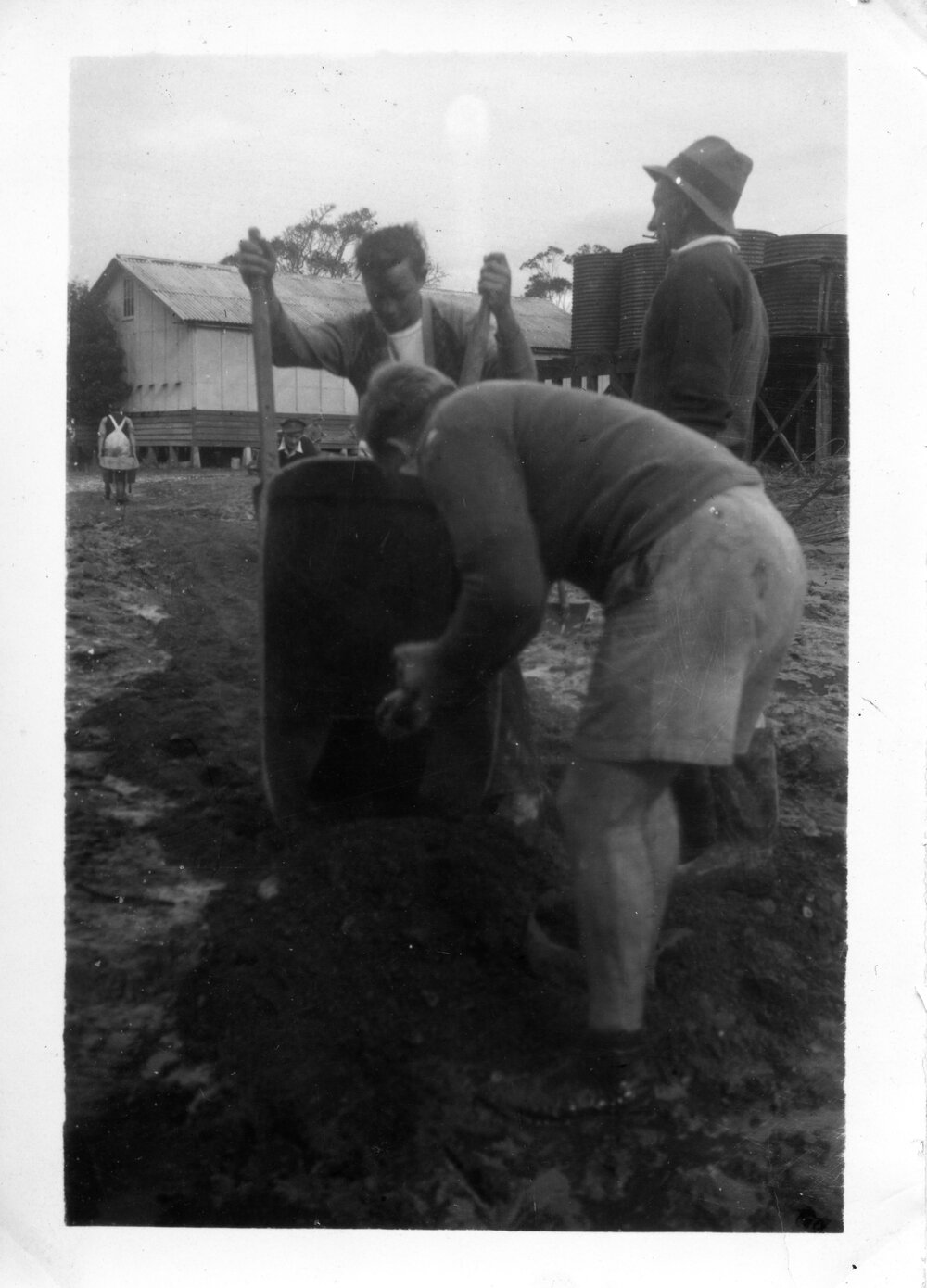 After the flood at Raleigh butter factory, c.1946