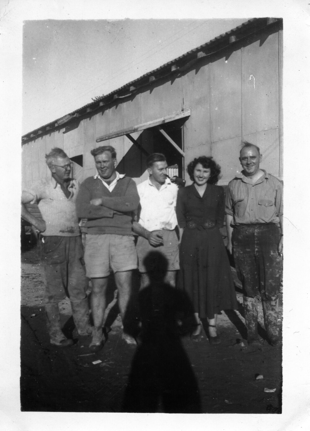 After the flood at Raleigh butter factory, c.1946