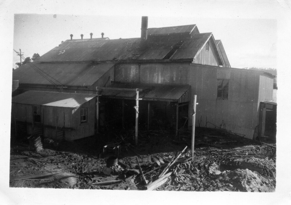 After the flood at Raleigh butter factory, c.1946