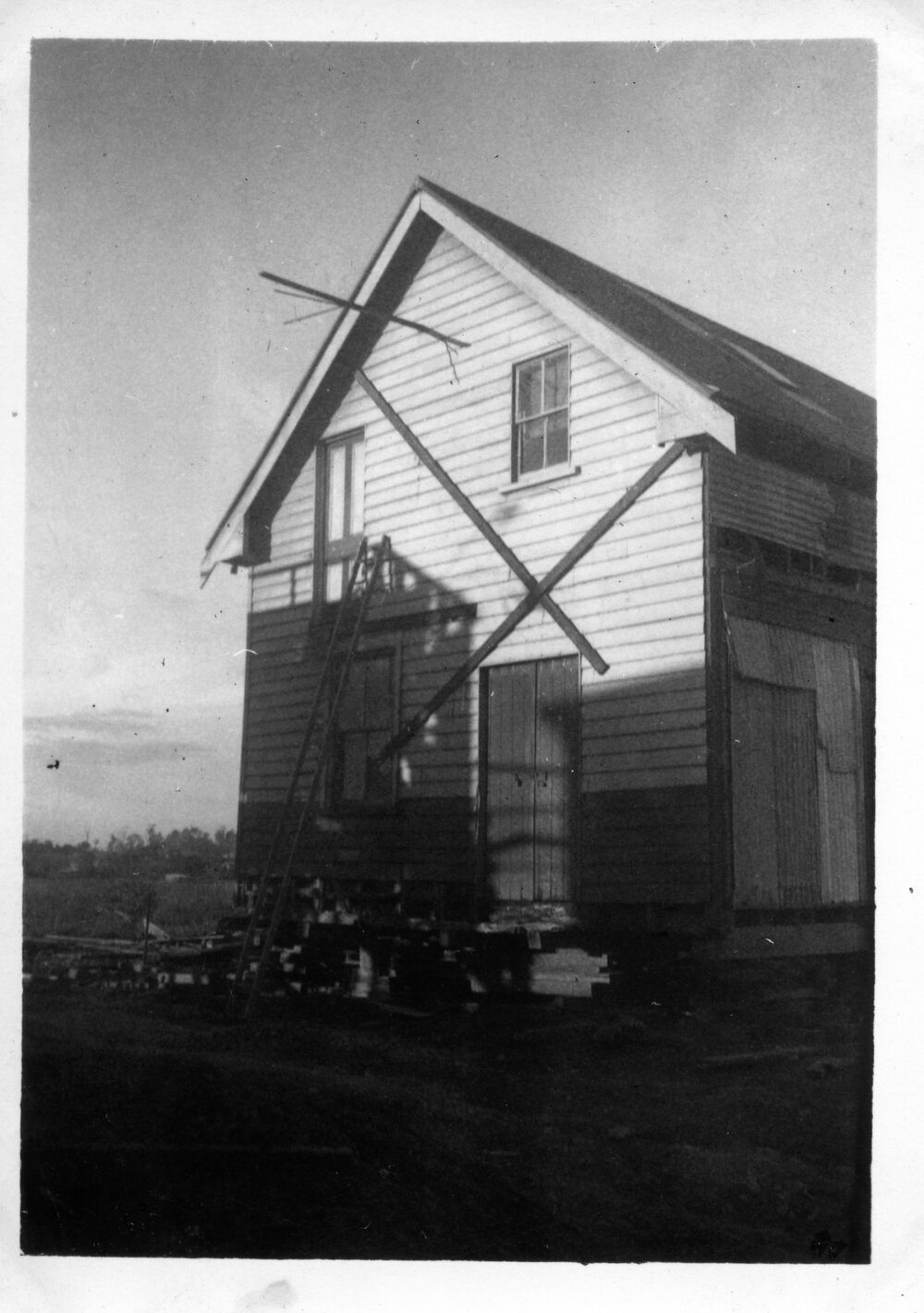 The Raleigh shop after removal from its original position, c.1950