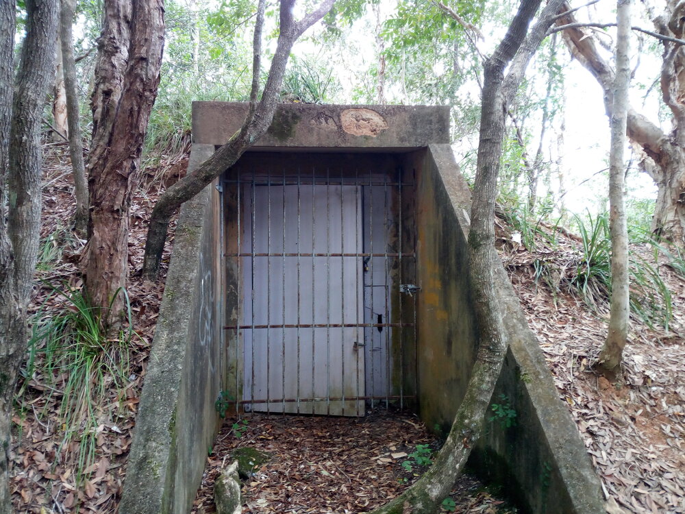 World War II bunker on Dowsett Drive, 25 May 2018