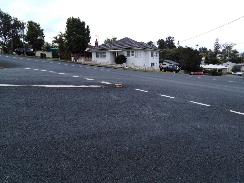 Silent policeman on the corner of Frances and Jean Streets in Coffs Harbour, 6 August 2021
