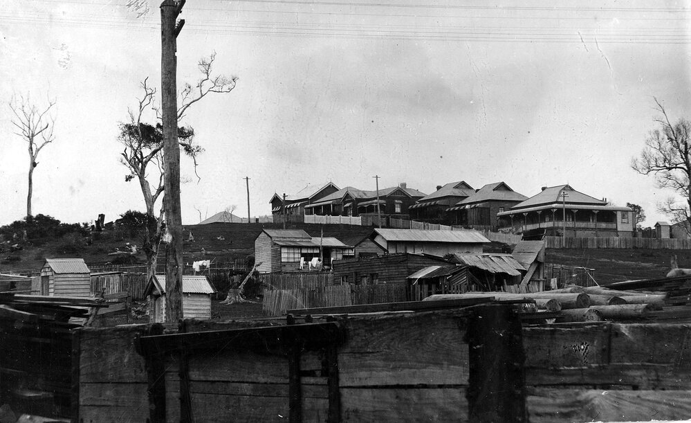The shacks and shanties with other shelters on Collingwood Street in Coffs Harbour