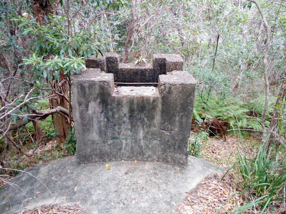 Outlet for the World War II bunker on Dowsett Drive, 27 September 2017