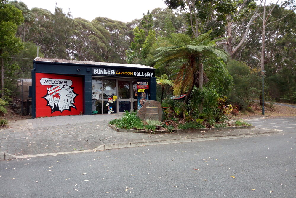 Bunker Cartoon Gallery on John Champion Way, 27 September 2017