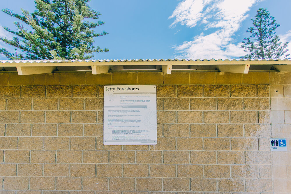 Designs on signage, Coffs Harbour Jetty