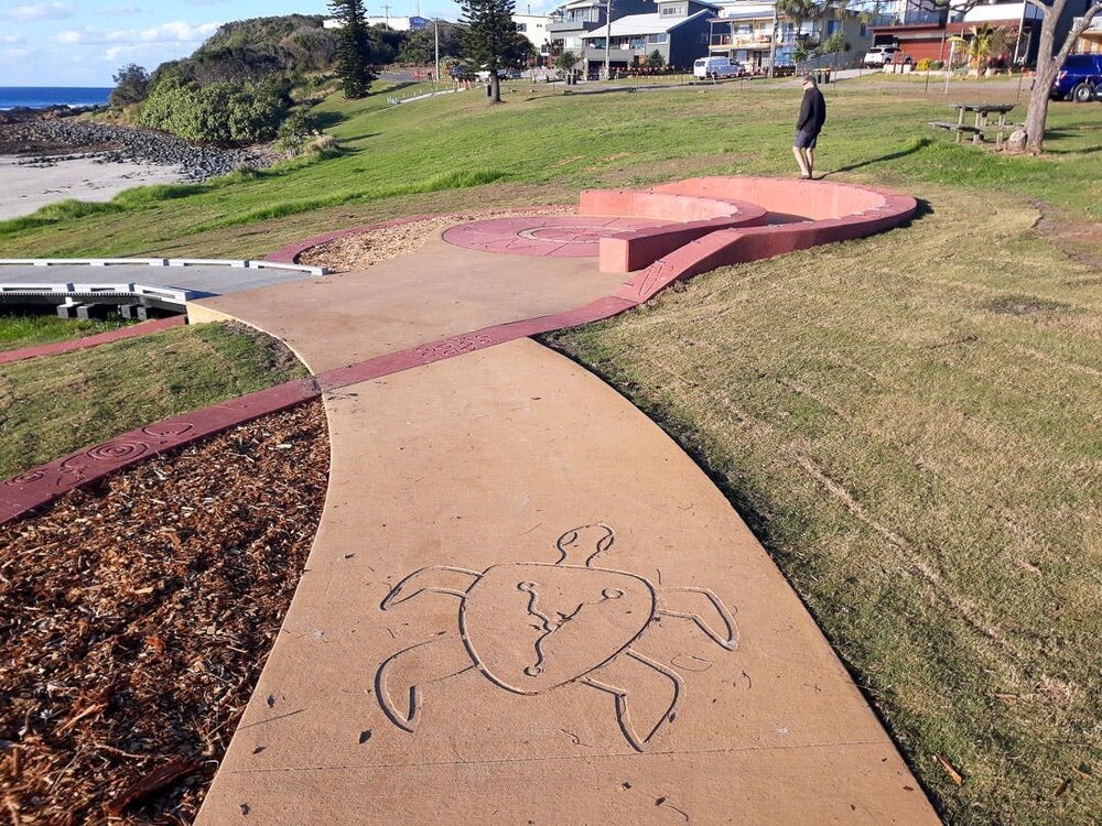 Turtle Stencil, Arrawarra Headland