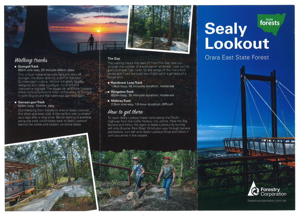 Flyer advertising Sealy Lookout
