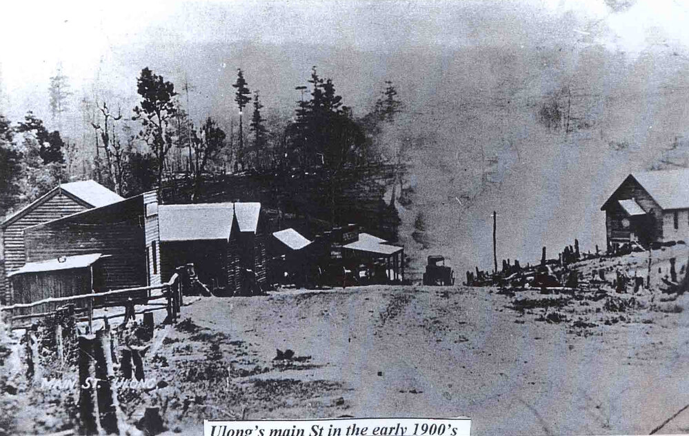 Ulong's main street in the early 1900s