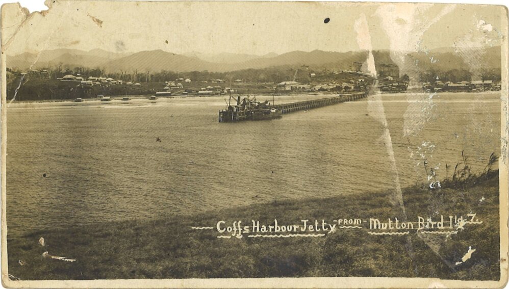 Picture Postcard of Coffs Harbour Jetty, 1916
