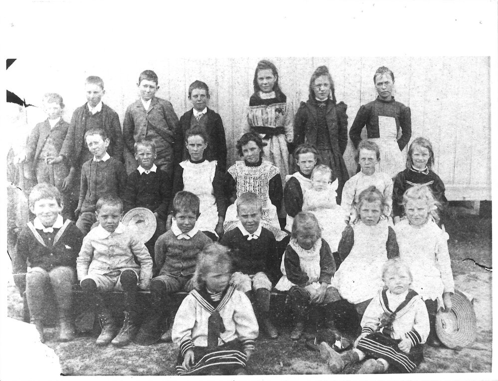 Students at Karangi Public School, mid 1890s