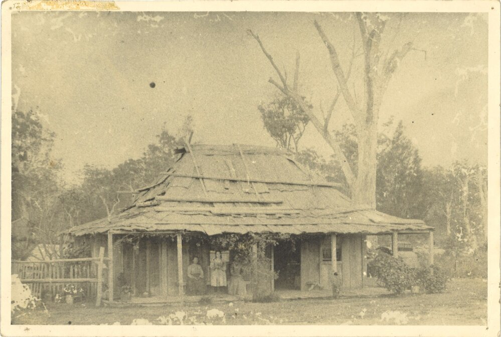Phoebe and John Carrall's home, High Street, Coffs Harbour, 1892-1895