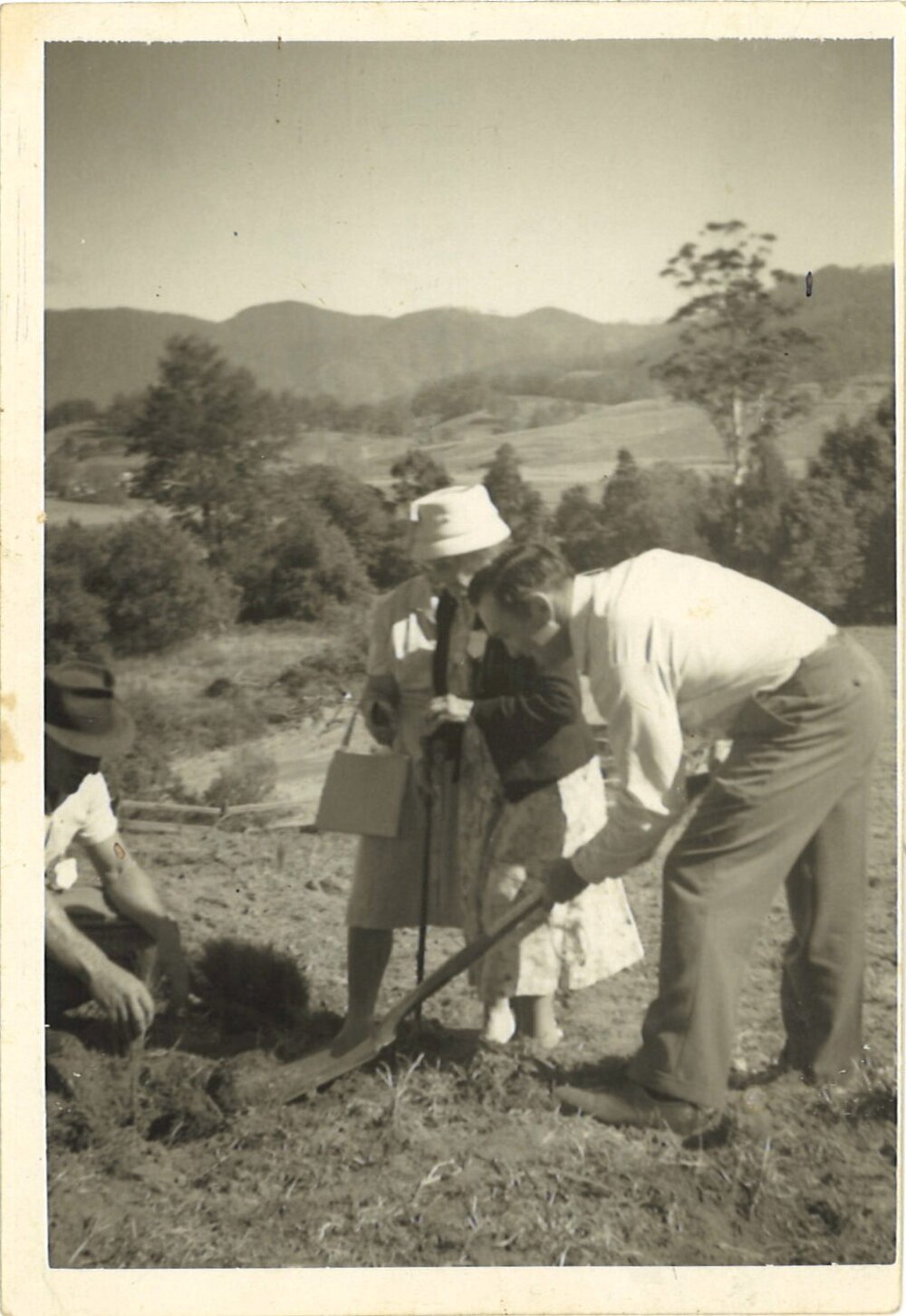 Tree planting with Jessie Davis, Doug Hoschke and Ralph Ide