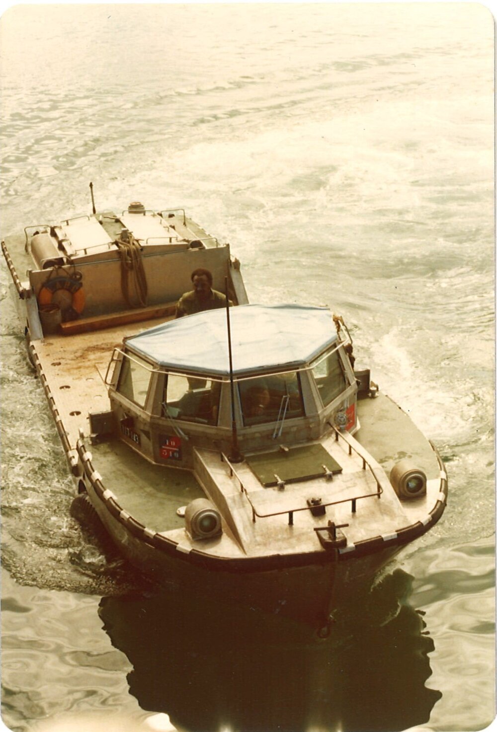 Army duck, Coffs Harbour Jetty, 1970s