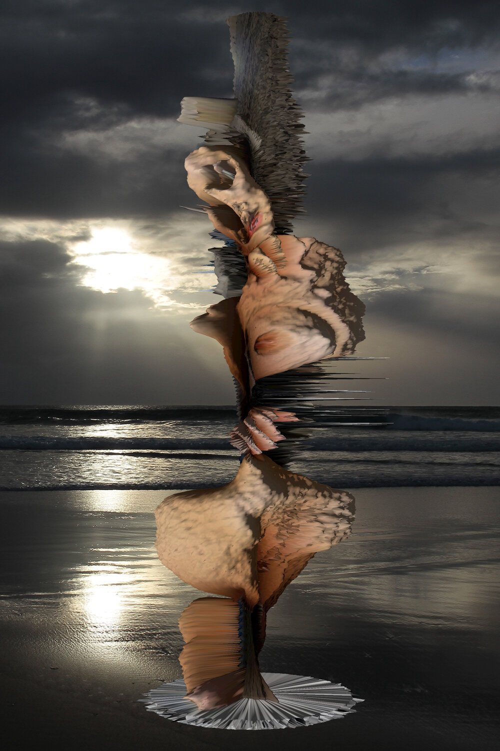 Untitled figure in seascape