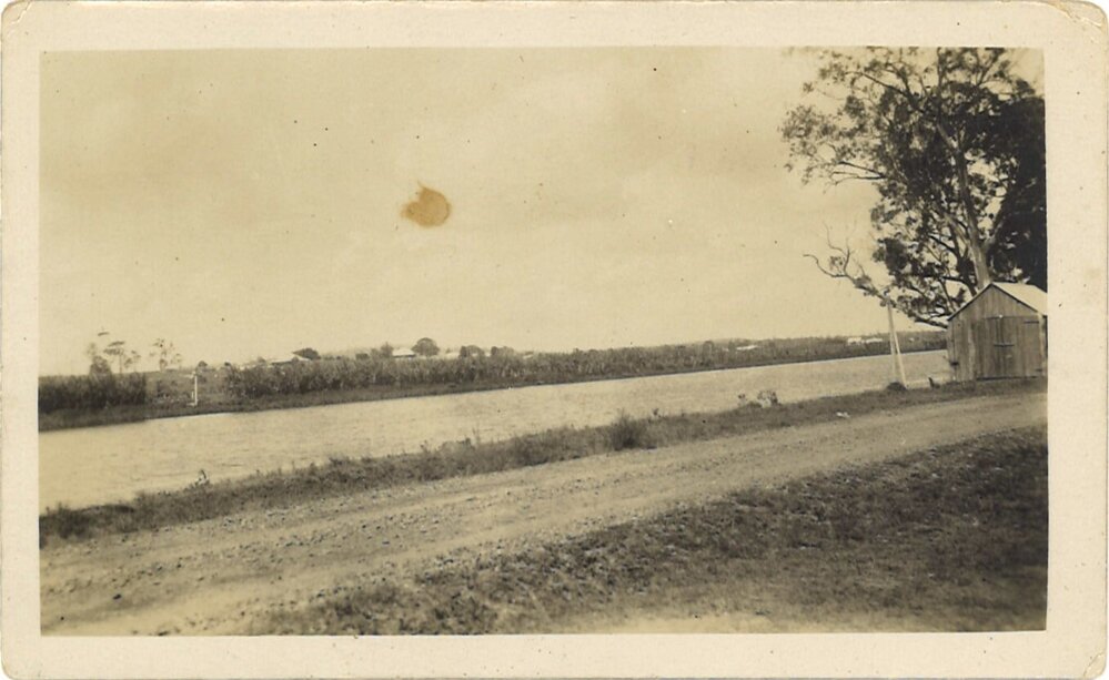 River with hut