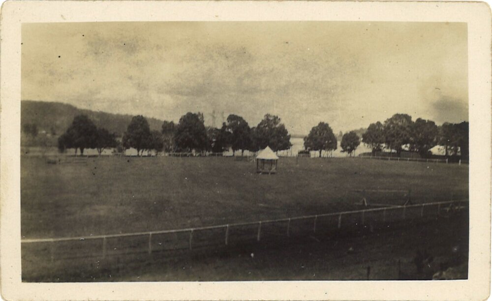 Shelter in middle of field
